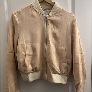 Mango MNG Blush Bomber Jacket — Size M — Like New